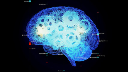 Aufkleber - AI (Artificial Intelligence) concept. Deep learning. Computer programming.