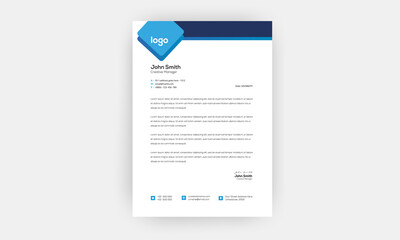 Business style letterhead template design