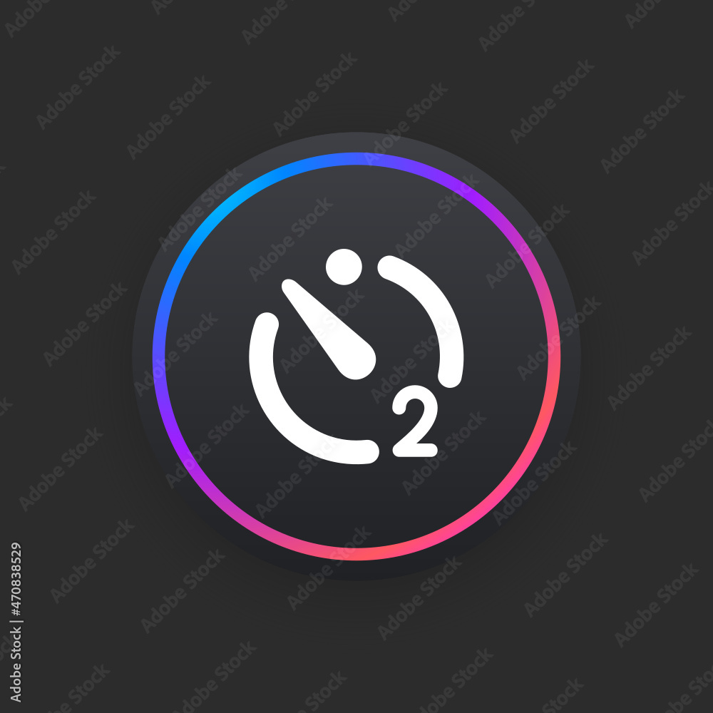 Slft Timer 2 Sec - UI Icon Stock Vector | Adobe Stock