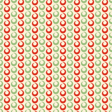 Decorative Vector Seamless Pattern For Printing, Design, Textiles, Decor And Other. Red And Green Curls On A Light Background