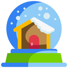 Poster - snow flat icon