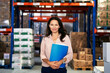 © gpointstudio - Portrait of caucasian mature woman in warehouse