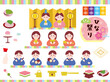 © bebe   - ひな祭り、桃の節句(3月3日、お雛様、お内裏様、三人官女、五人囃子、ハマグリのお吸い物、菱餅、雛霰、ちらし寿司、ぼんぼり、桜餅、道明寺、お花見、桜、桃、日本、祝い事、女の子、可愛い、和、日本人形) Festival (Mochi, Hina Arare, Cherry Blossoms, Peaches, Japan, Celebrations, Girls, Cute, Japanese)