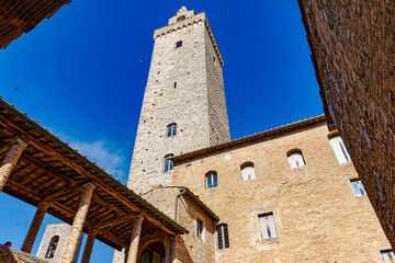 Wall Mural - View of the Torre Grossa San Gimignano Tuscany Italy