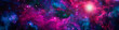 canvas print picture - Cosmic colorful background with nebula and shining stars