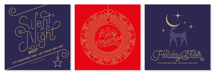 Wall Mural - christmas cards