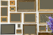 © ADDICTIVE STOCK - Photo frames on white wall
