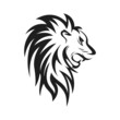 Roaring lion head drawing. vectorial