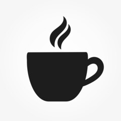 Wall Mural - coffee cup symbol icon.