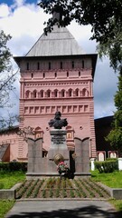 Wall Mural - Ancient historical building of orthodox church cathedral in Russia, Ukraine, Belorus, Slavic people faith and beleifs in Christianity Suzdal