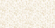 Golden vector seamless pattern with small diamond shapes, floral silhouettes. Luxury modern white and gold background with halftone effect, randomly scattered shapes. Simple texture. Trendy design