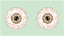 Illustration Of An Background With Eyes