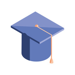 Wall Mural - graduation cap icon