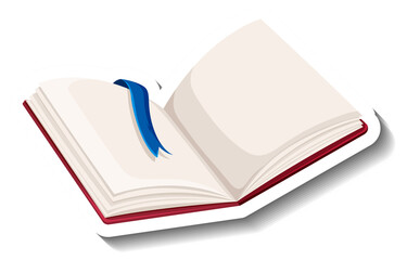 Wall Mural - opened book with empty pages