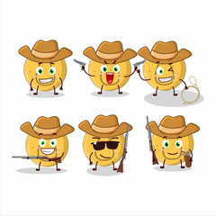 Sticker - Cool cowboy dalgona candy water cartoon character with a cute hat