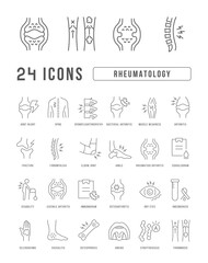 Wall Mural - rheumatology. collection of perfectly thin icons for web design, app, and the most modern projects. 