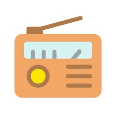 Sticker - Radio Vector Icon