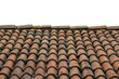 Italian red terracotta tile roof