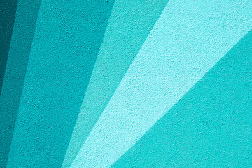 Gradient mint green teal urban wall texture. Modern pattern for wallpaper design. Creative urban city background for advertising mockups. Abstract open composition Minimal geometric style solid colors