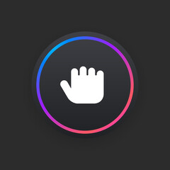 Wall Mural - Hold Hand -  UI Icon