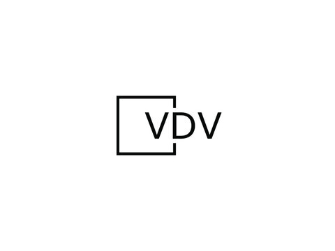 VDV letter initial logo design vector illustration