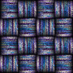 Poster - Imitation of a texture of rough canvas. Seamless pattern.