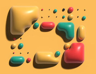 Wall Mural - Abstract Banner blocks art Poster Design.