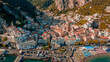 © AmazingAerialAgency - Aerial view of Amalfi, a beautiful and touristic town along the Amalfi coastline, Salerno, Campania, italy.