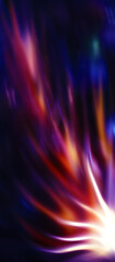 Wall Mural - bright abstract blurred background with bokeh. blurred lights, neon glowing lines on a dark backgrou