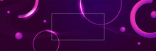 Modern Abstract Purple Circle Banner Background. Vector Abstract Graphic Design Banner Pattern Background Template.