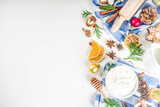Fototapeta Mapy - Christmas baking background