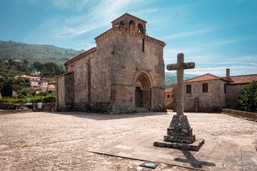 Wall Mural - Romanesque church and cross