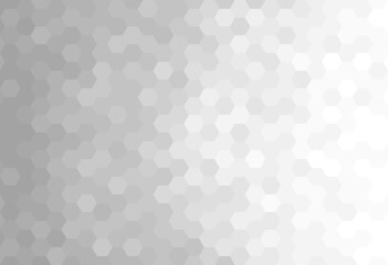 Wall Mural - abstract pattern background. hexagon shape with gray gradient faded to white. texture design for pub