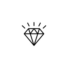 Poster - diamond icon, diamond sign vector