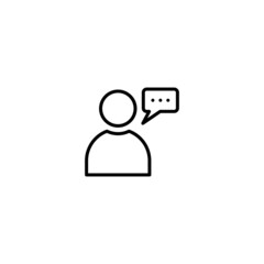 Poster - Speaking people icon, Speaking symbol vector