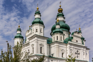 Wall Mural - Saint Trinity Cathedral (1695) in Holy Trinity - Elijah Monastery in Chernihiv. Monastery founded in 11th century. City Chernihiv - one of oldest cities of Kievan Rus (907). Chernihiv, Ukraine.