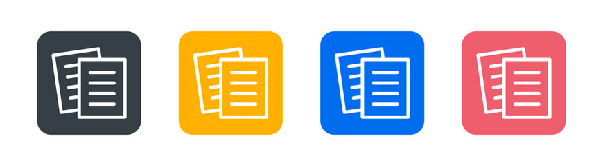 Poster - Document icon. Paperwork icon vector illustration.