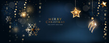 Happy Holidays,  Season's Greetings And New Year Vector Template With Christmas Element Decoration