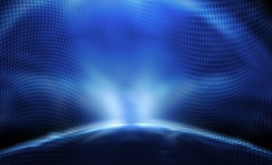 Poster - Dark blue gradient white light abstract background blurred with effect halftone graphic motion. used for background backdrop wallpaper business and display your product.	