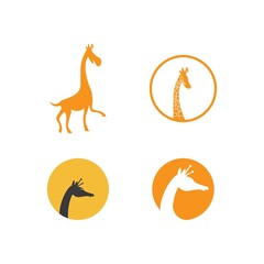 Canvas Print - Giraffe logo illustration