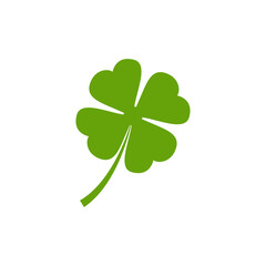 Wall Mural - four leaf clover logo icon design template vector