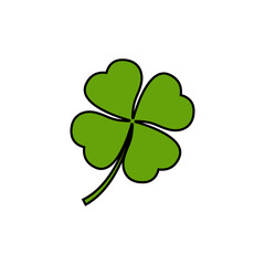 Canvas Print - four leaf clover logo icon design template vector
