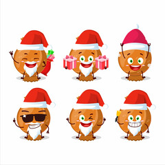 Sticker - Santa Claus emoticons with orange candy wrap cartoon character