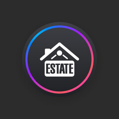 Wall Mural - Real Estate -  UI Icon