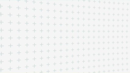 Poster - Minimalist abstract loop background animation of a geometric gray plus sign on white background. Seamless animation of flat shapes. Technology, science, news, presentation motion background