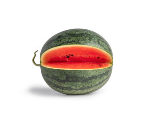 Wall Mural - Fresh ripe striped watermelon slice