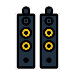 Poster - Audio System Speakers Icon