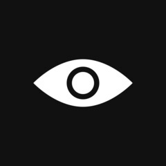 Sticker - eye icon on grey background