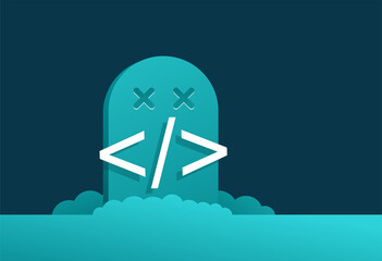 dead programming language - dated software