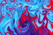 Abstract paint color background. Exoplanet cosmic sea pattern, paint stains. Marbleized effect. Background with abstract swirling paint effect. Liquid acrylic picture with flows and splashes. Mixed